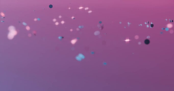 Luminous Particle Drift: Soft Bokeh on Gradient - Abstract Motion Loop for Visuals