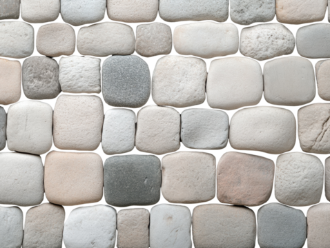 Stones arranged in a textured pattern.