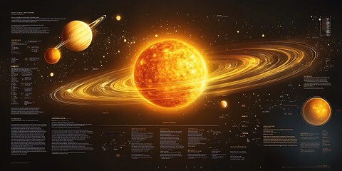 Solar System Infographic.