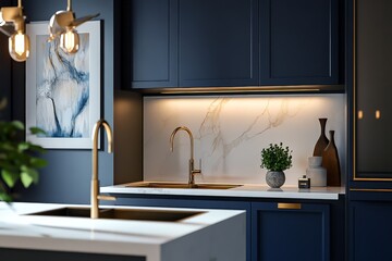 Bold and stylish modern kitchen