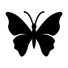 butterfly silhouette on a white background 