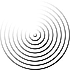 Circle lines gradient. Creative design