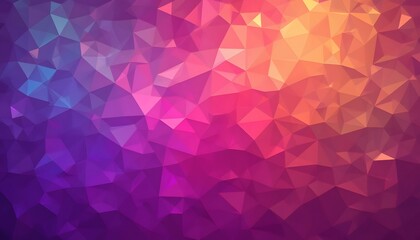 Obraz premium A visually striking abstract polygonal geometric background raster clip art featuring a dynamic blend of vibrant colors and intricate shapes creating a sense of depth and movement.