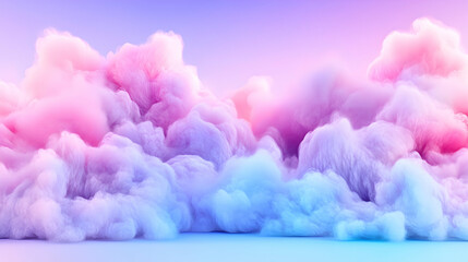 Fototapeta premium Pastel cloudscape, dreamy background, vibrant colors, design element
