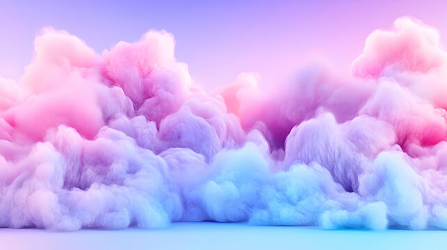Pastel cloudscape, dreamy background, vibrant colors, design element
