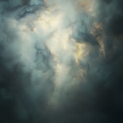 Fototapeta premium Atmospheric swirling clouds create a moody ethereal dreamlike visual impression