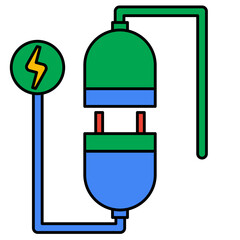 Plug Filled outline icon
