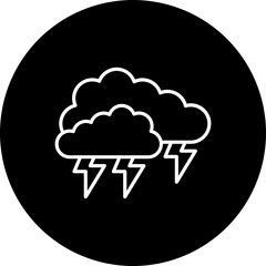 Cloud thunder Icon