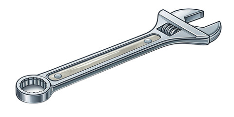 Realistic Repair Wrench Illustration - High-Quality Tool Icon Isolated on Transparent Background

Professional Wrench Illustration - Vector Repair Tool for Mechanical and Industrial Design