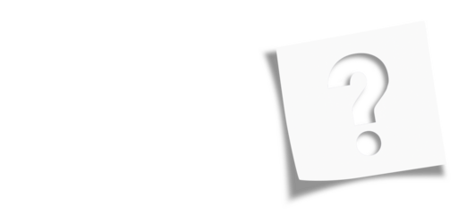 	
Note paper with question mark on transparent or white background