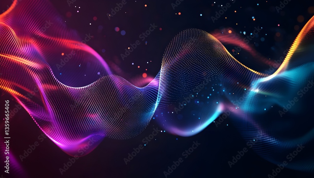 Canvas Prints abstract color on black background
