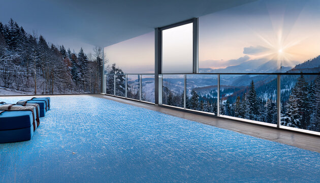 3-5-023-Cold weather exercise and physiology. Emphasize the negative space on the Left for potential