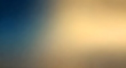 Fototapeta premium A smooth, foggy gradient blending from stormy blue to a warm honey hue, AI Generated