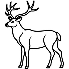 Obraz premium Elk Animal Vector Graphic Design File for Commercial Use