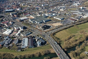Bad Hersfeld aus der Luft | Die Stadt Bad Hersfeld in Hessen aus der Vogelperspektive