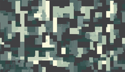 geometric camouflage texture seamless pattern. abstract modern military camo endless background. ornament for fabric and fashion print. vector illustration.