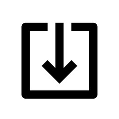 Fototapeta premium Download icon vector stock illustration