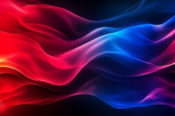 Obraz premium Abstract red blue wave background.