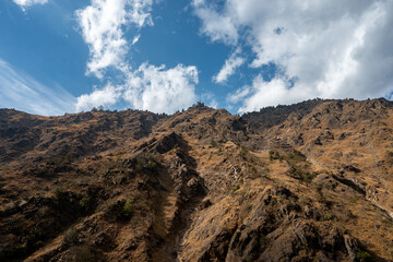clouds over the mountain of tibet