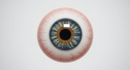 Detailed Closeup of a Realistic Human Eye Iris Pupil  Anatomy  3D Render