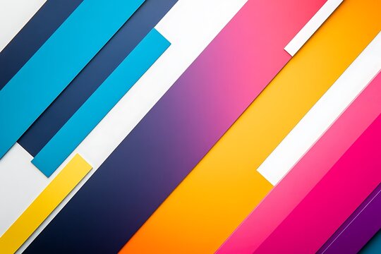 Creative Letterhead – Diagonal Color Block with Minimalist Logo