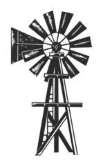  PNG Farm windmill outdoors machine turbine. © Rawpixel.com