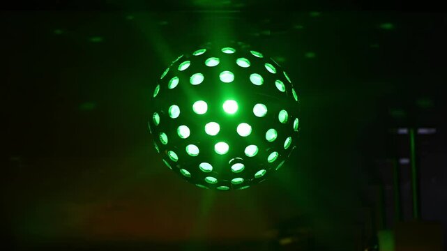 disco ball on black background