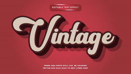 Vintage Editable Text Effect