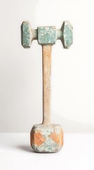 Wooden mallet sculpture