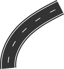 Naklejka premium Street and road elements for city map, highway, traffic