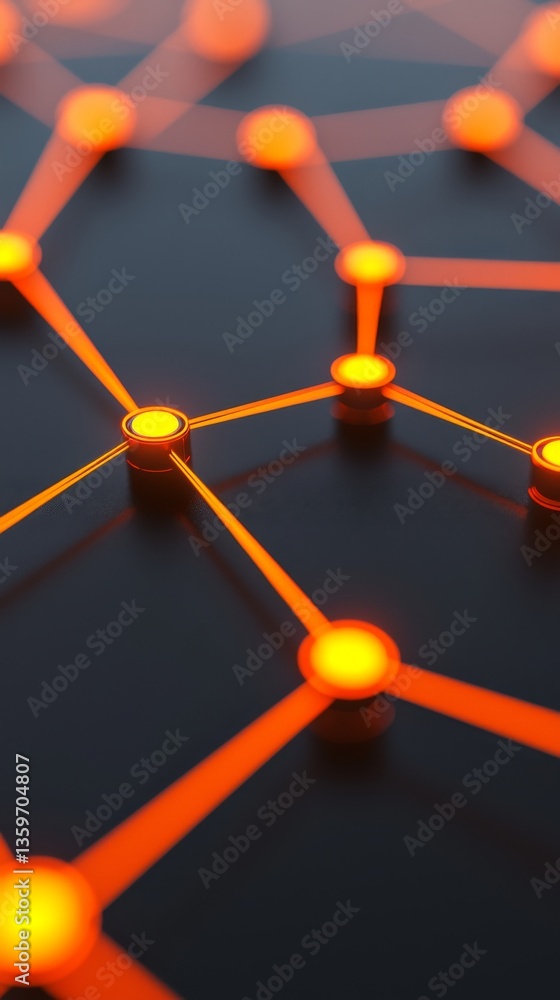 Aufkleber dynamic abstract network connection digital space visual representation futuristic design close-up t