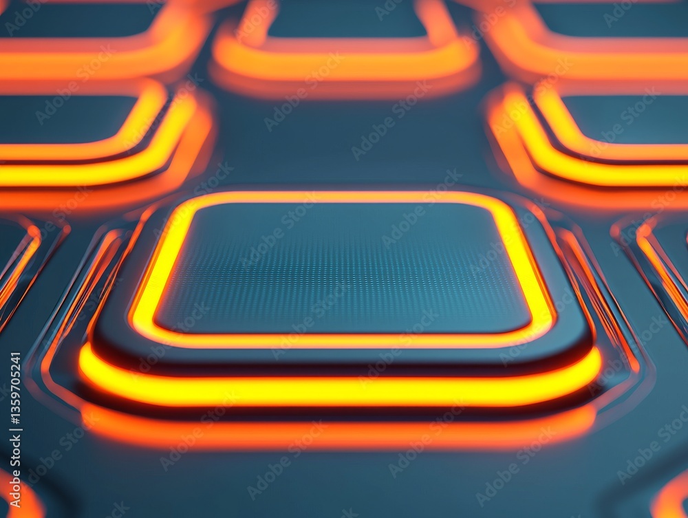 Poster futuristic technology interface abstract digital environment interactive design virtual reality clos