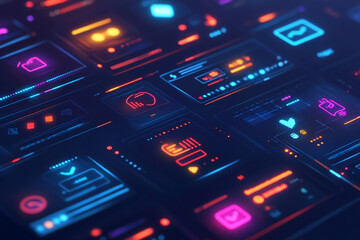 Digital audio mixing console with technology and sound elements