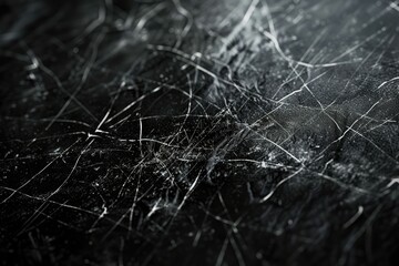 Detailed Picture of Scratches Isolated on Black