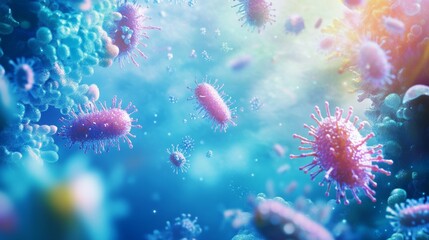 Immune System Battle: White Blood Cells in Action