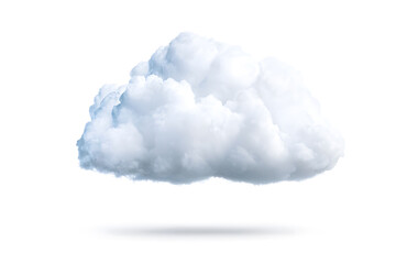 3d white Cloud isolated on white background