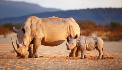 Obraz premium rhino in the wild