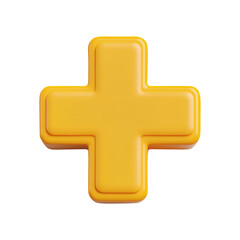 Fototapeta premium golden cross on white background