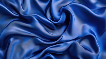 Fototapeta premium Blue Satin Fabric Texture