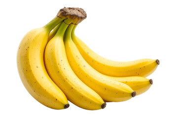 A Shiny Bananas Isolated on white Background