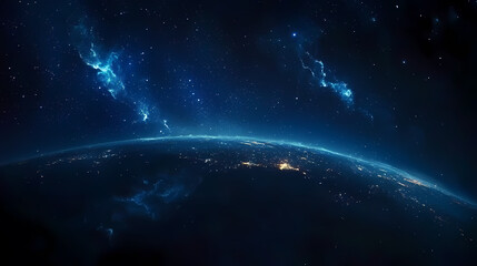 Obraz premium Earth Nightscape from Space