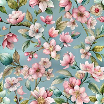 Fototapeta seamless floral  pattren design for fabrics and marbals 