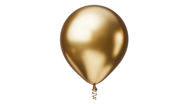 Golden Metallic Balloon Design