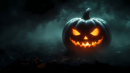 Dark Pumpkin Lantern in Mystery