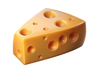 Fototapeta premium swiss cheese slice food, dairy, yellow, hole, triangle