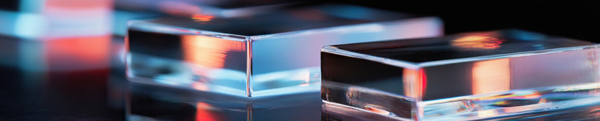 Refraction of Light Through Rectangular Glass Prisms