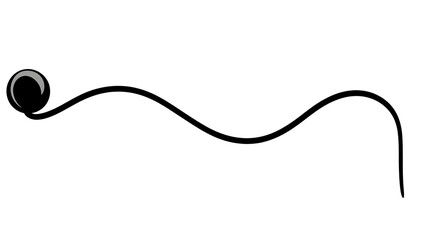 Transparent Background Dotted Grey Wave Motion Abstract Curve