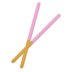 pink plastic spoon