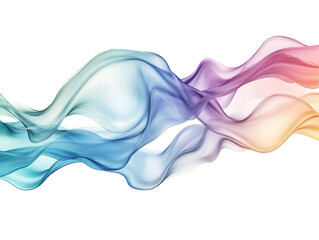 Obraz premium 3D Render of a Colorful Dynamic Twisting Liquid Splash Isolated on White Background