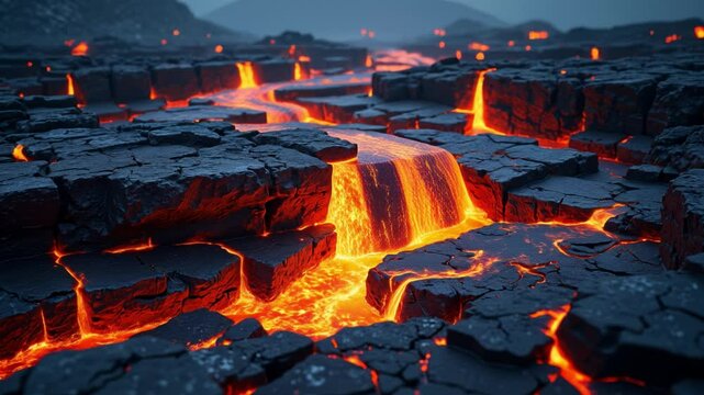 Pays homage to scorching inferno of lava, unveiling flowing streams of incandescent stone and ancient, cataclysmic might possessed by this elemental force